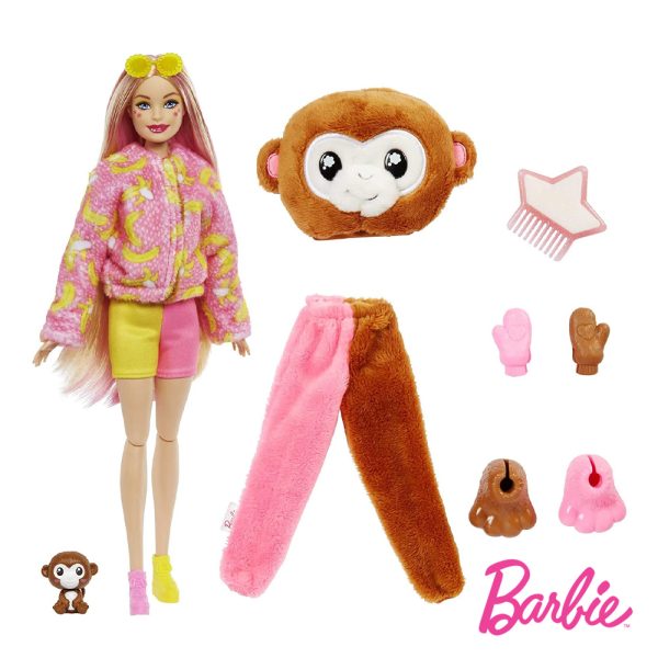 Barbie Cutie Reveal Série Amigos da Selva Macaco Autobrinca Online