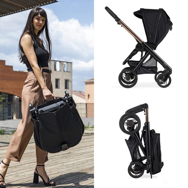 Trio Bébécar Pack Prow Compact Basic KA415 Chassi Cromado Preto Autobrinca Online