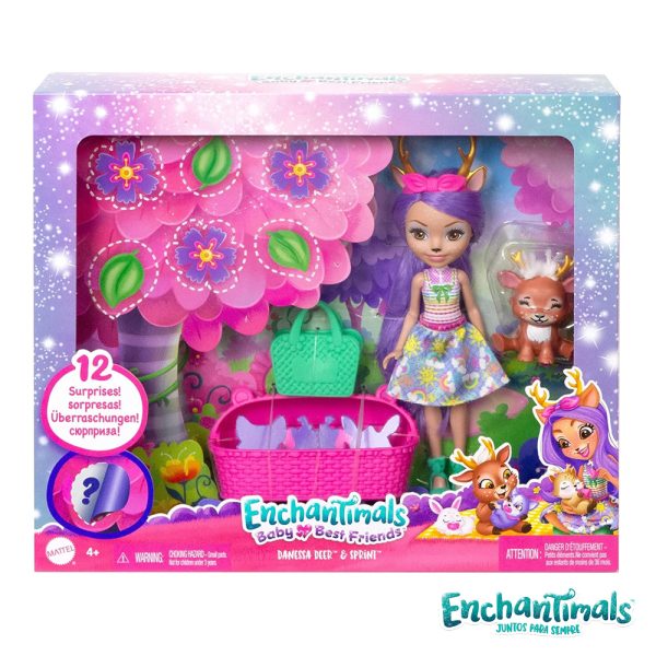 Enchantimals Surprise Danessa Deer e Best Friend Sprint Autobrinca Online