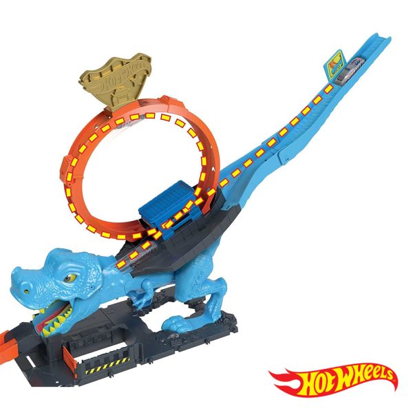 Hot Wheels City Pista A Mordida do T-Rex Autobrinca Online