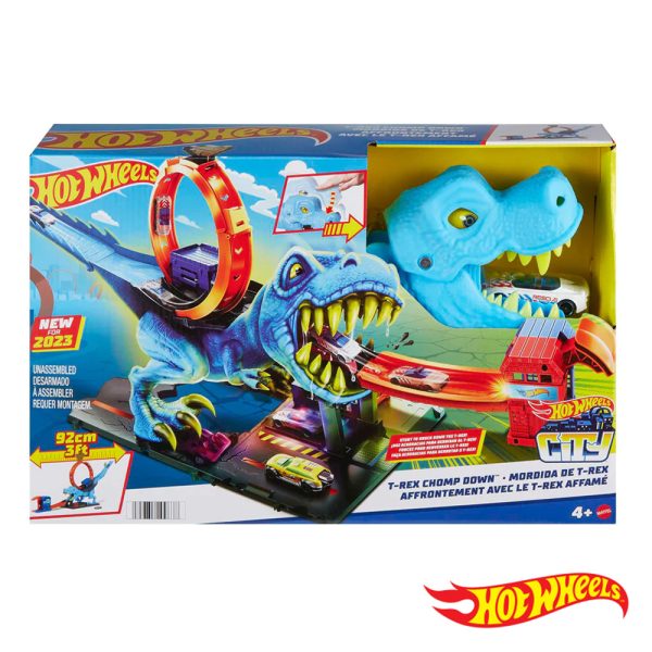 Hot Wheels City Pista A Mordida do T-Rex Autobrinca Online