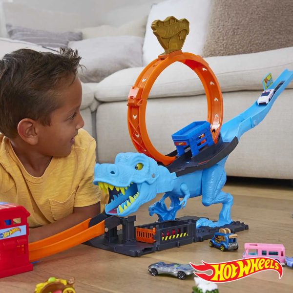 Hot Wheels City Pista A Mordida do T-Rex Autobrinca Online