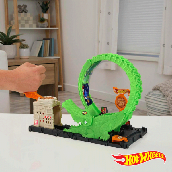 Hot Wheels City Ataque de Loop de Crocodilo Autobrinca Online