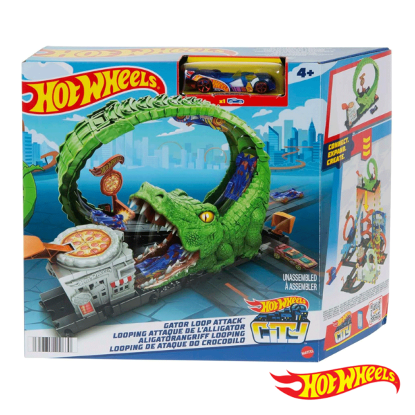 Hot Wheels City Ataque de Loop de Crocodilo Autobrinca Online