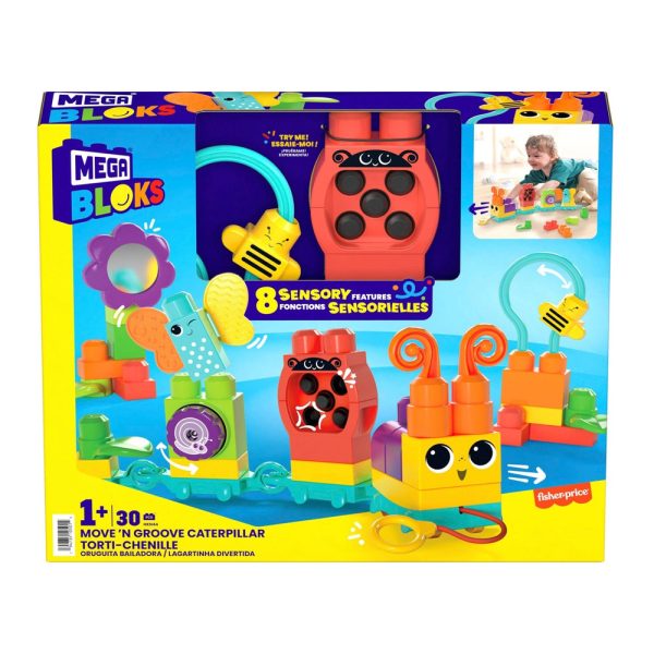 Mega Bloks Comboio Lagarta Sensorial Autobrinca Online