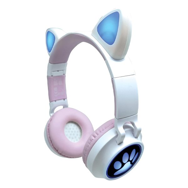 Auriculares c/ Orelhinhas Luminosos e c/ Bluetooth Autobrinca Online