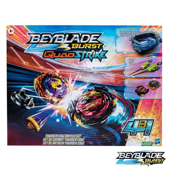 Beyblade Burst Quad Strike Set de Batalha Thunder Edge Autobrinca Online