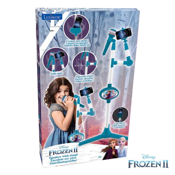 Frozen II Microfone c/ Pé e Suporte para Karaoke Autobrinca Online