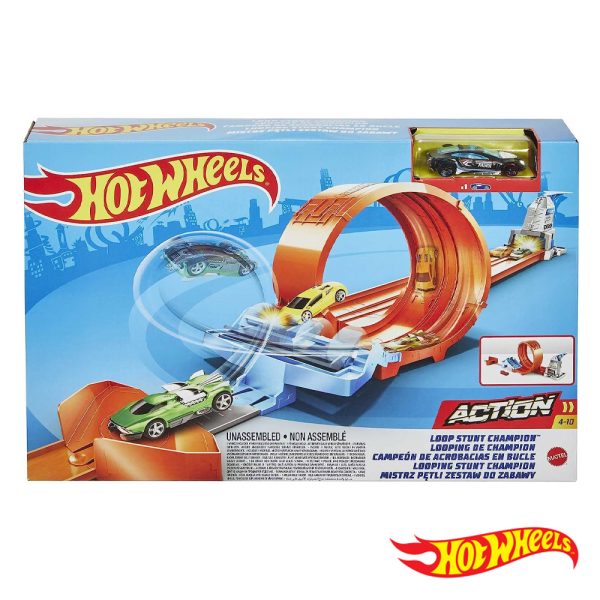 Hot Wheels Pista de Campeões Looping de Acrobacias Autobrinca Online