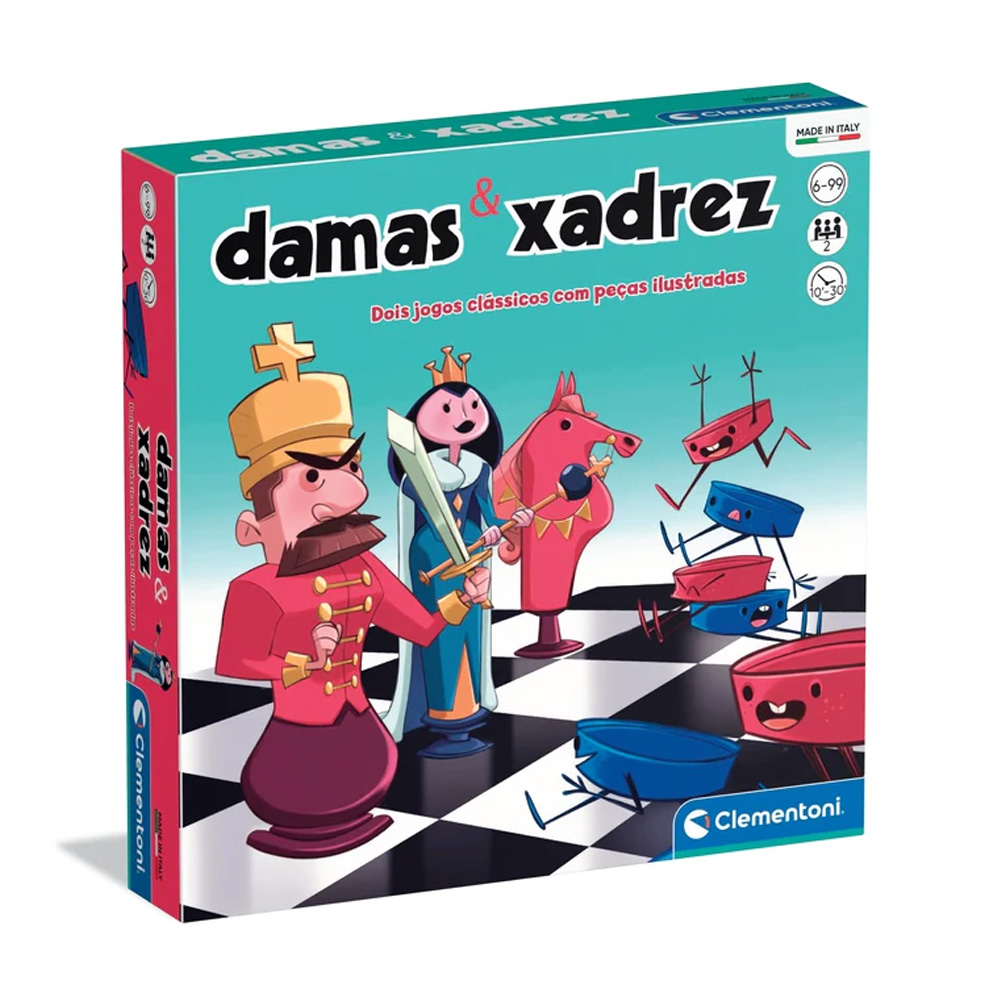 Jogo de xadrez e dama - PiliPili Loja Online de Brinquedos Educativos