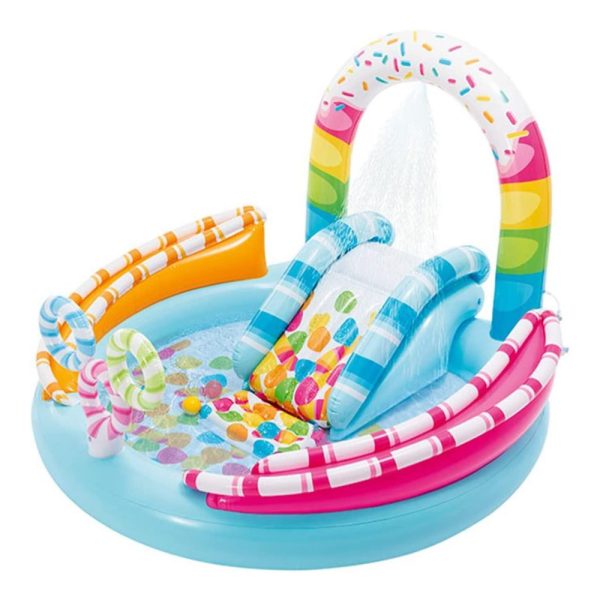 Piscina Insuflável Colorida c/ Atividades 170cm Autobrinca Online