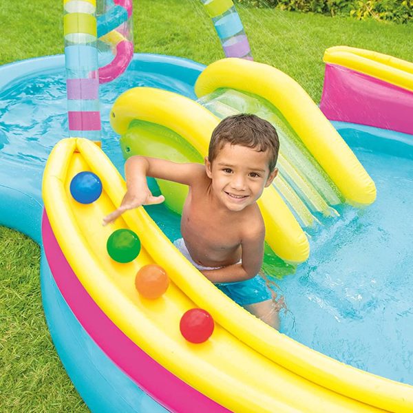 Piscina Insuflável Colorida c/ Atividades Autobrinca Online