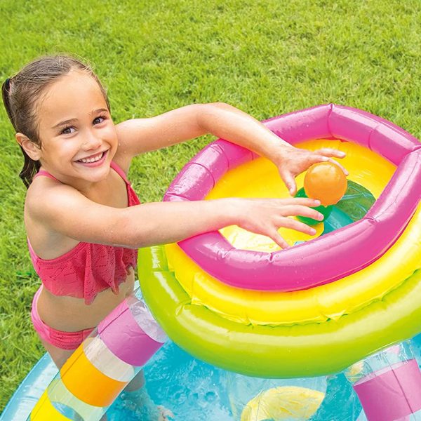 Piscina Insuflável Colorida c/ Atividades Autobrinca Online