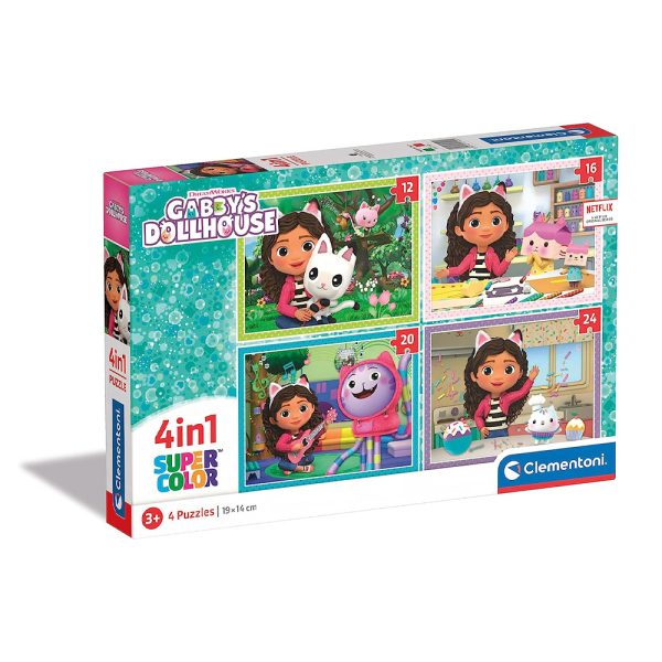 Gabby’s Doll House – Puzzle 4 em 1 Casa da Gabby Autobrinca Online