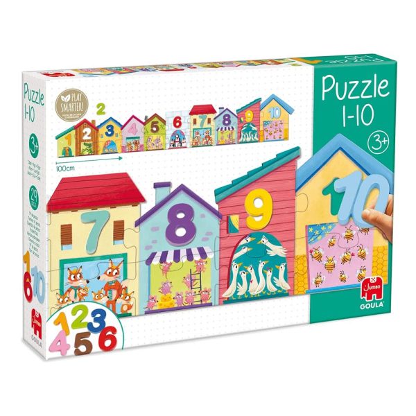 Puzzle Goula c/ Números 1 a 10 Autobrinca Online