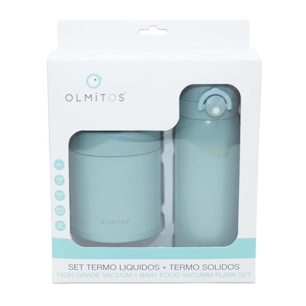 Termos Olmitos Azul p/ Sólidos 550ml e Líquidos 480ml Autobrinca Online