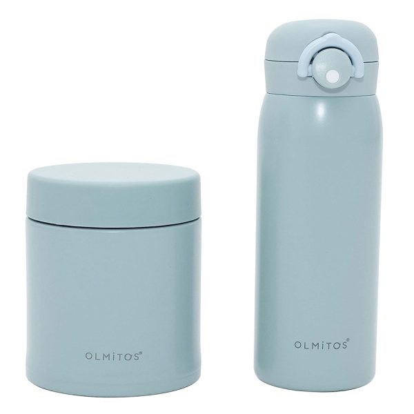 Termos Olmitos Azul p/ Sólidos 550ml e Líquidos 480ml Autobrinca Online