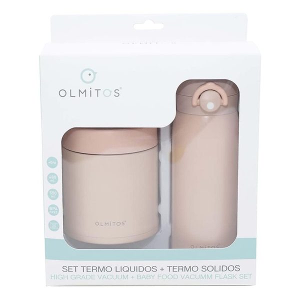 Termos Olmitos Rosa p/ Sólidos 550ml e Líquidos 480ml Autobrinca Online