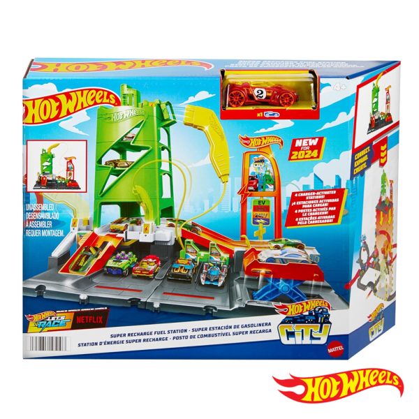 Hot Wheels Posto Cmbustível p/ Carros Elétricos Autobrinca Online