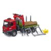 Camião Mercedes Benz Arocs Vermelho c/ Grua e Troncos Autobrinca Online