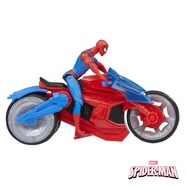 Spider-Man – Figura e Moto Aracnídea Lança Teias Autobrinca Online