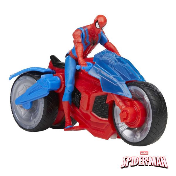 Spider-Man – Figura e Moto Aracnídea Lança Teias Autobrinca Online