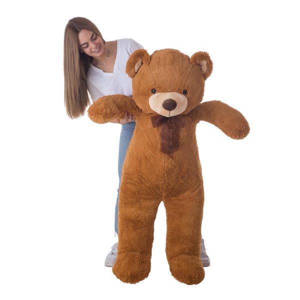 Urso Willy Peluche Castanho c/ Laço 140cm Autobrinca Online