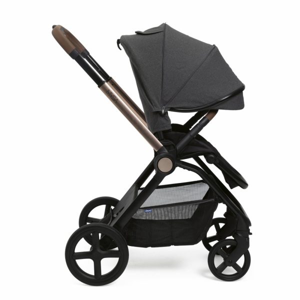 Duo Chicco Mysa Black Satin c/ Kiros Evo i-Size Autobrinca Online