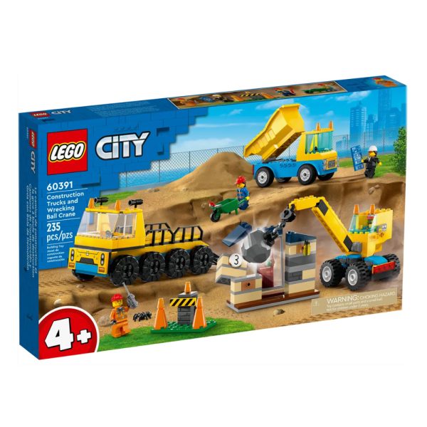 LEGO City Camiões de Construção e Grua 60391 Autobrinca Online
