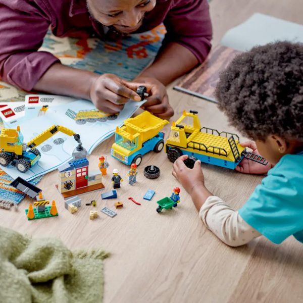 LEGO City Camiões de Construção e Grua 60391 Autobrinca Online