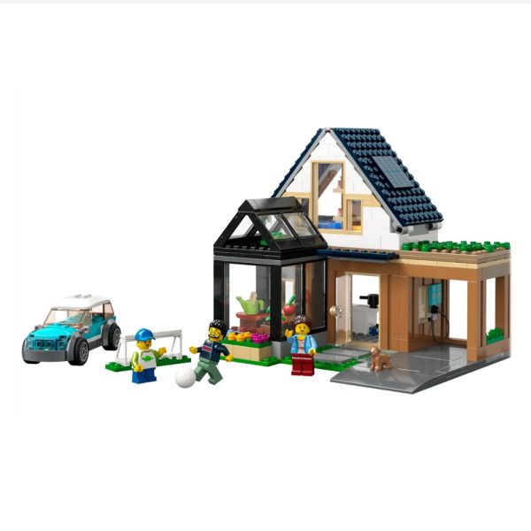 LEGO City Casa de Família e Carro Elétrico 60398 Autobrinca Online