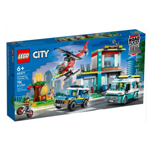 LEGO City – Central Veículos de Emergência 60371 Autobrinca Online