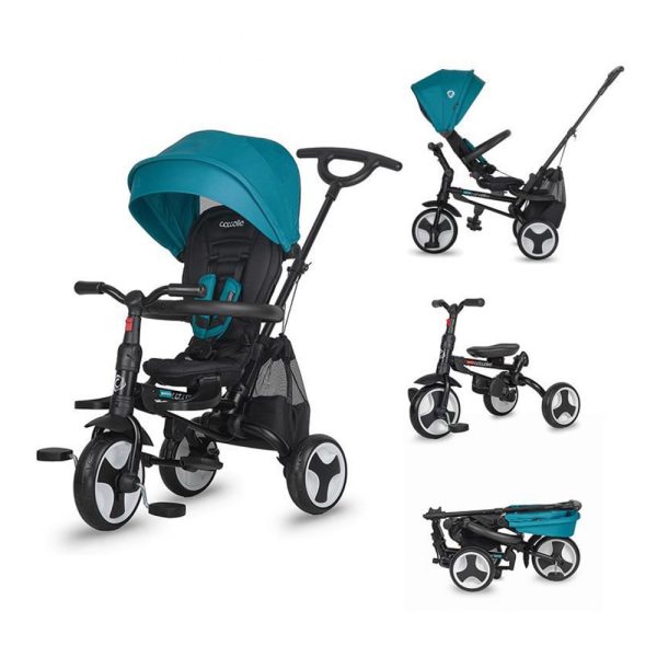 Triciclo Coccolle Dobrável Spectra Plus Turquoise Tide Autobrinca Online