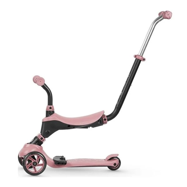 Trotinete Evolutiva QPlay Sema 5 em 1 Rosa Autobrinca Online