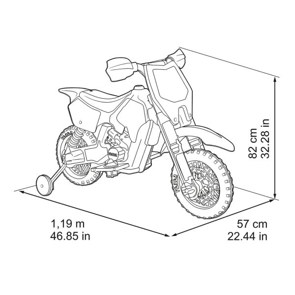 Moto Feber Cross Bike 6V Autobrinca Online