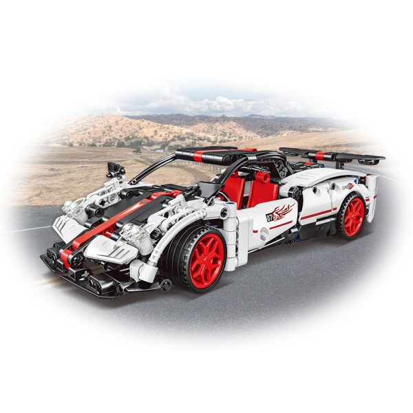 Giros Technic Racing Car Pullback Branco Autobrinca Online