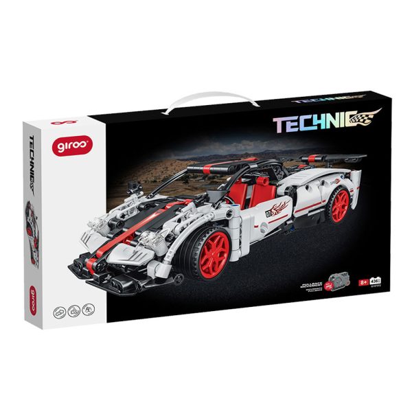 Giros Technic Racing Car Pullback Branco Autobrinca Online