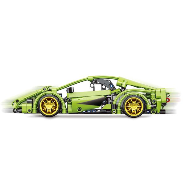 Giros Technic Racing Car Pullback Verde Autobrinca Online