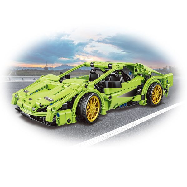 Giros Technic Racing Car Pullback Verde Autobrinca Online