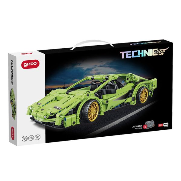 Giros Technic Racing Car Pullback Verde Autobrinca Online