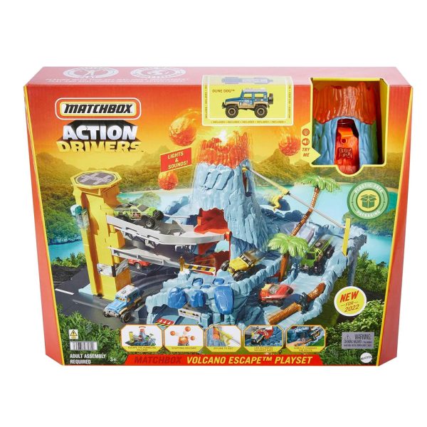 Matchbox Action Drivers Playset Fuga do Vulcão Autobrinca Online