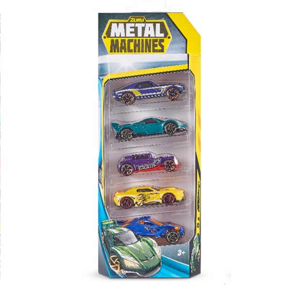 Metal Machines Pack 5 Veículos Autobrinca Online www.autobrinca.com