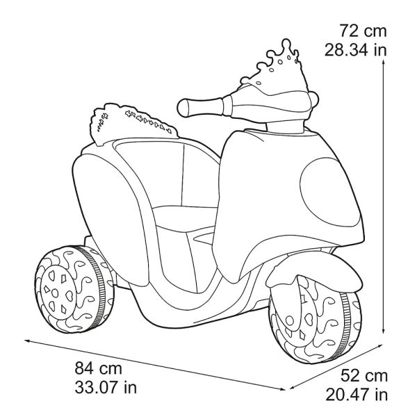 Mota Scooty Feber Little Princess 6V Autobrinca Online