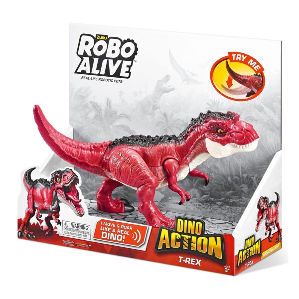 Robo Alive Dino Action Dinossauro T-Rex Autobrinca Online