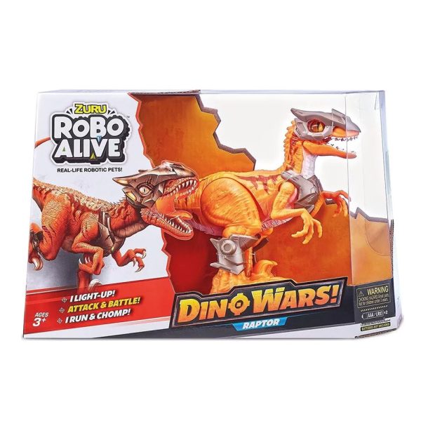 Robo Alive Dino Wars Dinossauro Raptor Autobrinca Online