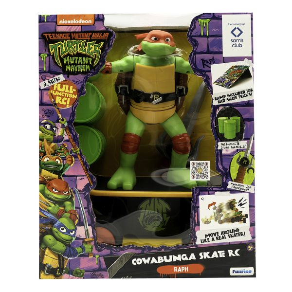 Tartarugas Ninja Mega RC Cowabunga Rafael c/ Skate Autobrinca Online