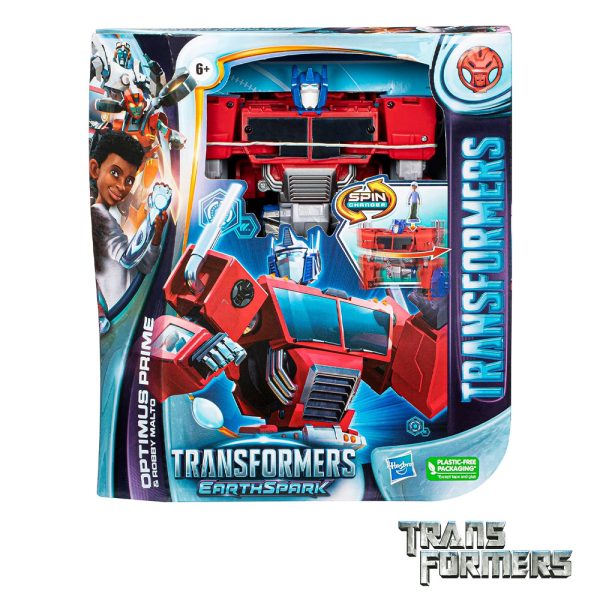 Transformers Earthspark Deluxe Optimus Prime e Robby Malto Autobrinca Online