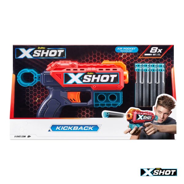 X-Shot Pistola Kickback Autobrinca Online