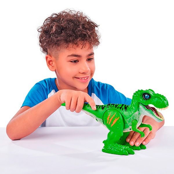 Robo Alive Attacking T-Rex Verde Autobrinca Online