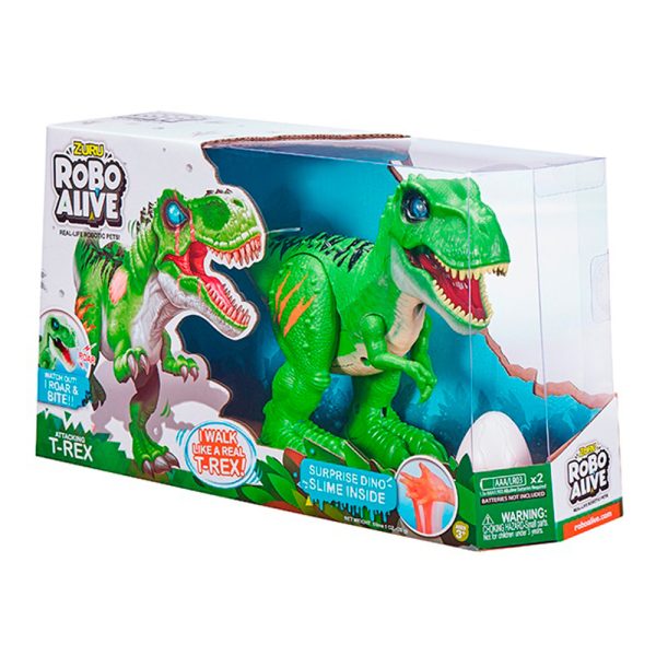 Robo Alive Attacking T-Rex Verde Autobrinca Online